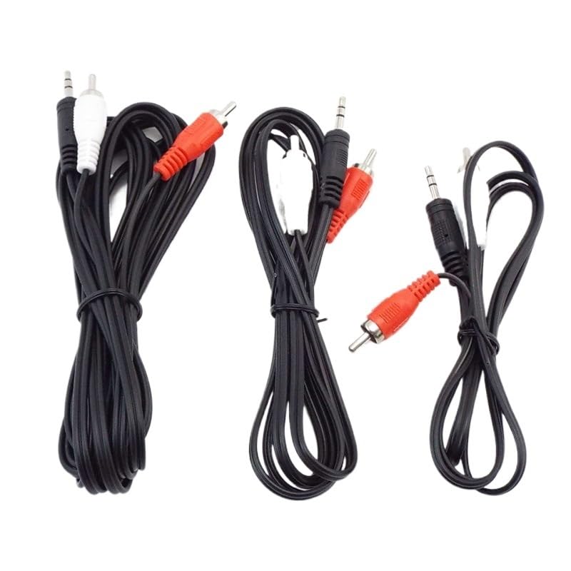 Cable divisor audio 3.5mm a 2 RCA macho 3 m miniatura 2