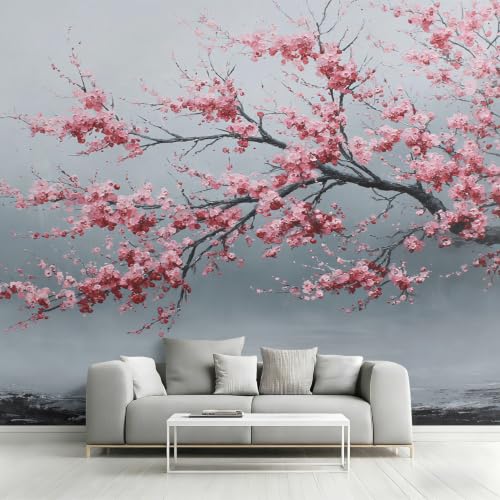 Papier peint fleur rose pour creer une ambiance romantique et douce