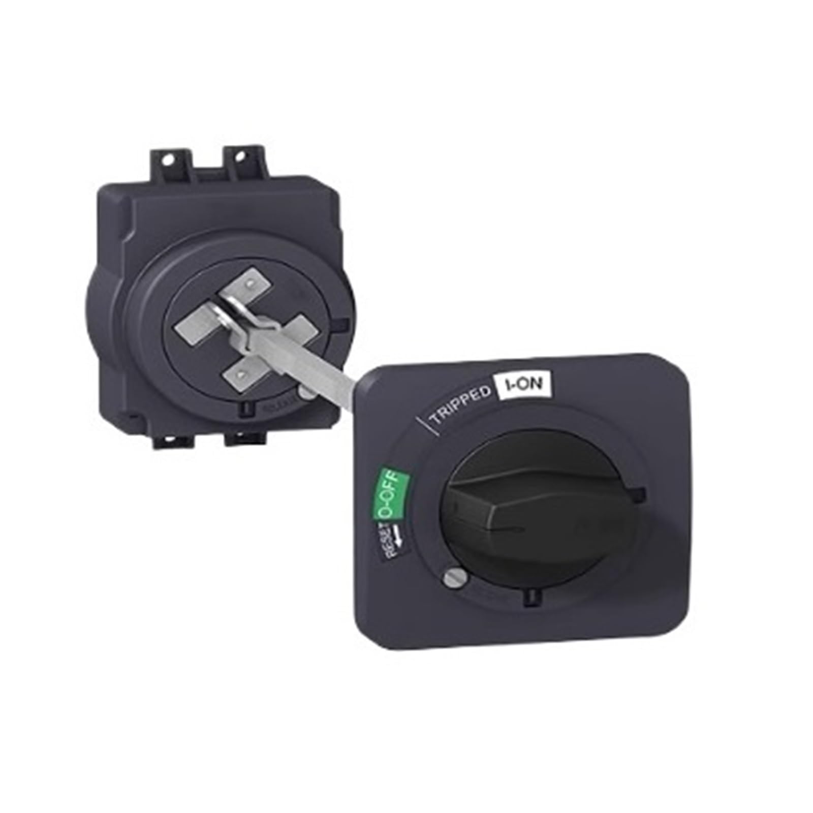 Interruttore magnetotermico NSC100ROTEL lunghezza poli 400mm maniglia girevole prolungata nero perNSC60/100