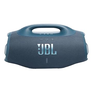 JBL Boombox 4, Altifalante Bluetooth portátil, som JBL Pro, AI Sound Boost, resistente à água/pó IP68, autonomia de 34 h, Life, Auracast, 2 configurações de reforço de graves, azul