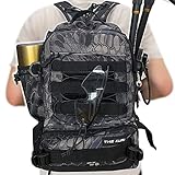 Thekuai Fishing Tackle Backpack Storage Bag, Outdoor Shoulder Backpack, Large Water-Resistant...