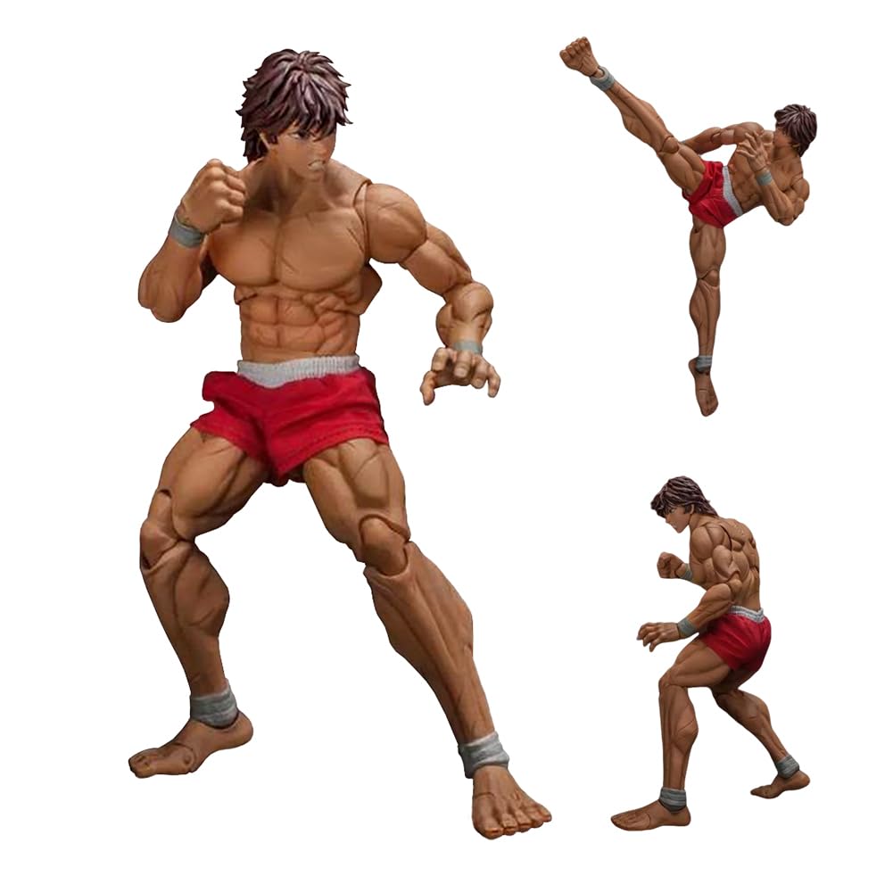 HBGIAY Yujiro Hanma Action Figure Movable Joints Figures 6.69" Muscular Man Anime Figurine Hanma Yujiro Figure Model Desktop Collectibles Gift