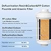 Berkey Gravity Water Filter Replacement, 2 Black Carbon Filters & 2 White Fluoride Filters, Compatible with Berkey Purifiers, Pack of 4