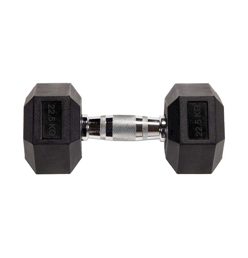 Hex Dumbbells 2.5kg to 60kg Anti-Roll Design Rubber Coated Free Weights Dumbbell Set for Home Gym Strength Training Muscle Toning & Weightlifting — image 1