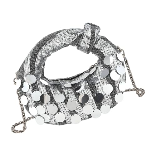 Sac à hand pour les fêtes tendance paillettes avec sangle chaîne