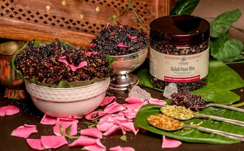 Image of Vilaas Gulab Paan Mukhwas, 300gm | Gulab Paan Mouth Freshener | Refreshing & Digestive After Meal Snack Mukhwas | Hygienically Packed Mukhwaas