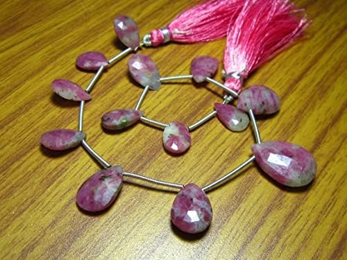Rubis africain en perles poires pour créer vos colliers de soirée élégants