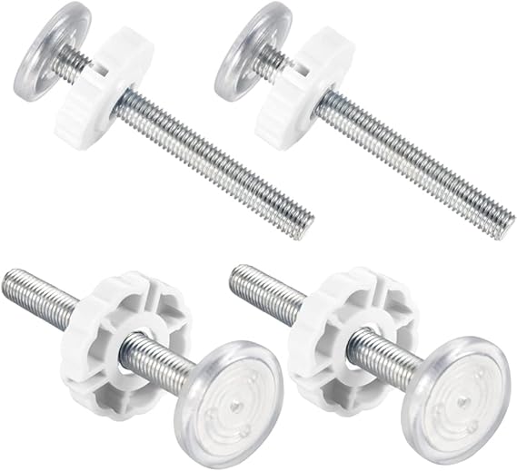 4 Pack Pressure Mounted BoltsKit for Baby Gate Pet Dog Wall Protector Threaded Spindle Rods Long
