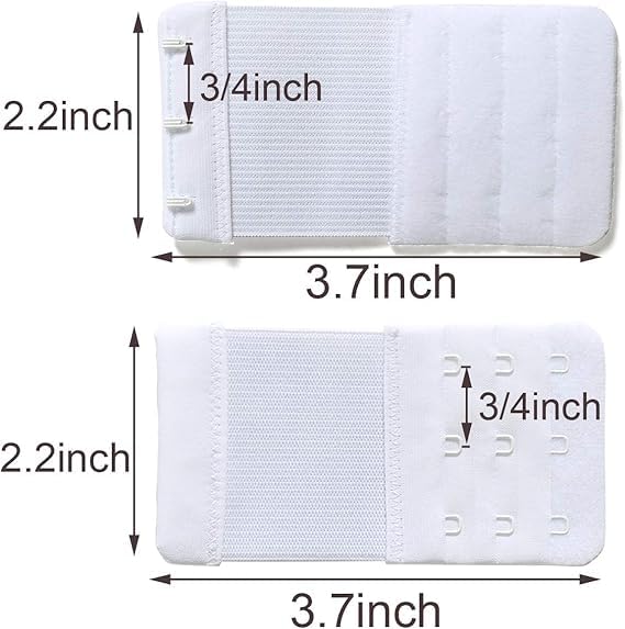 Image of SNMMIFER 6 Pcs Women's Bra extenders 2 Hooks /3 Hooks Bra Extension(Multicolor)