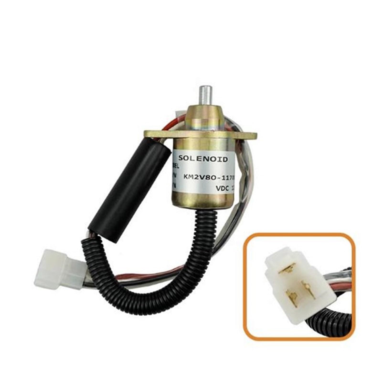 Yjcebgped Km2v80-11700A Stop Cutdown Solenoid Valve 12V For Km2v80 Diesel Generator Set