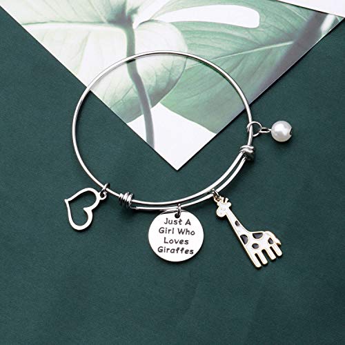 Faadbuk Funny Giraffes Bracelet Animal Lover Gift Just A Girl Who Loves Giraffes Jewelry Bracelet Giraffes Lover Gift Giraffes Jewelry (Giraffes Br-S) #TOP3