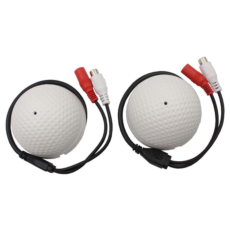 2X Adjustable Sensitivity Wide Range Spy Covert Microphone Fit for CCTV Camera DVR