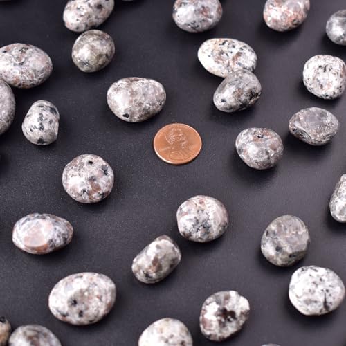 Image of Yooperlite Healing Crystal Stone Set - 24 Pieces, 0.6 inch Natural & Polished Stones for Healing, Meditation, Reiki, Chakra, Crafting & Decoration