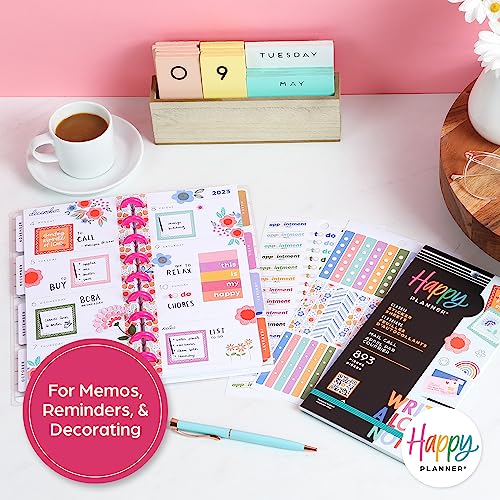 Happy Planner Sticker Pack, Multicolored Planner Stickers For Teachers, Back-To-School Accessories, Classic Size, Mail Call Theme, 30 Sheets, 893 Stickers Total #TOP3