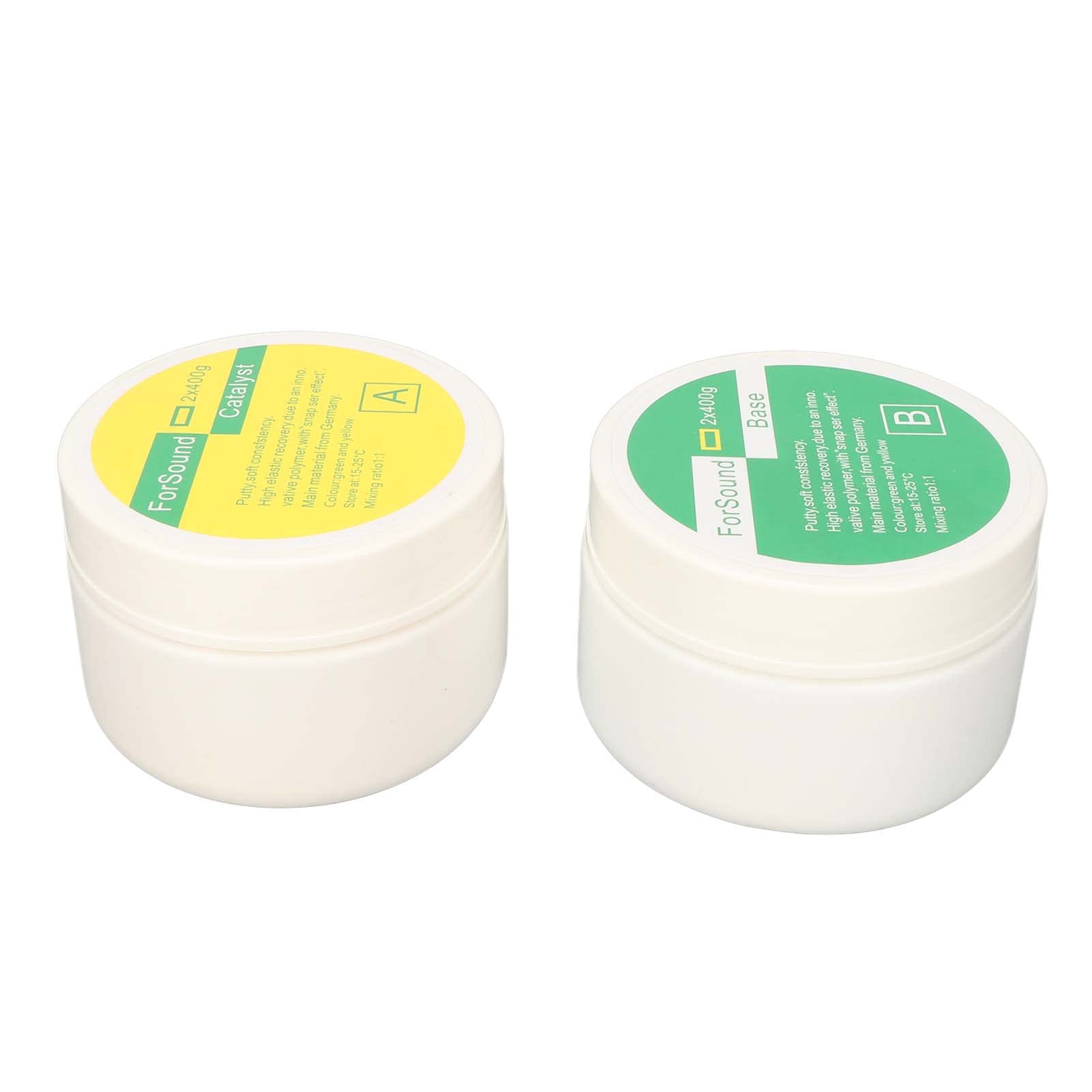 YUYTE 2pcs Ohrabdruck-Kitt aus hautfreundlichem, geruchlosem Silikon – weich & hochelastisch – inkl. Abformlöffeln für präzise Ohrabdrücke bei Hörgeräten & Gehörschutz – 14 g