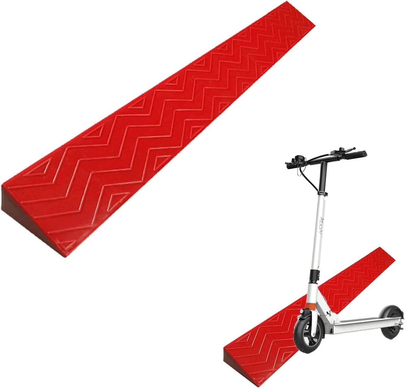 Kanduo Rampa podjazdowa Podjazd dla dzieci, podjazd rodzin bez barier, do łazienki, plastikowa mata schodkowa(Rosso,12 * 5.5cm/4.7 * 2.1in)