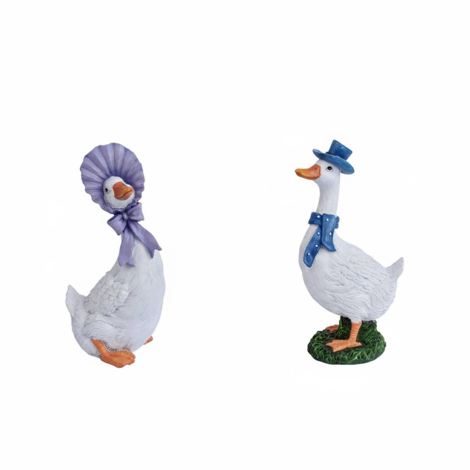 Estatua de ave acuática mini para decorar terrarios y macetas en el hogar
