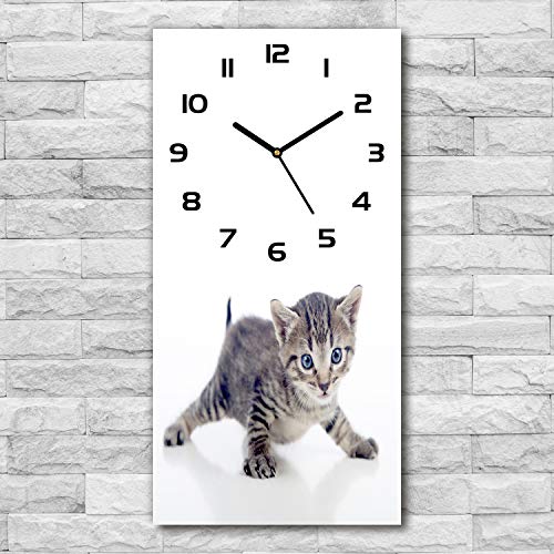 Horloge impression verre sécurité Tulup 30x60cm décor de salon - 3