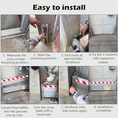 Barrière anti inondation extensible, la solution pour garage inondé