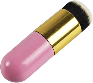 ستيلير شرن فرشاة مكياج لكريم الاساس بشعيرات صناعية كثيفة عالية الجودة لمزج الكريم السائل او مستحضرات التجميل البودرة الخالية من العيوب (بينك)