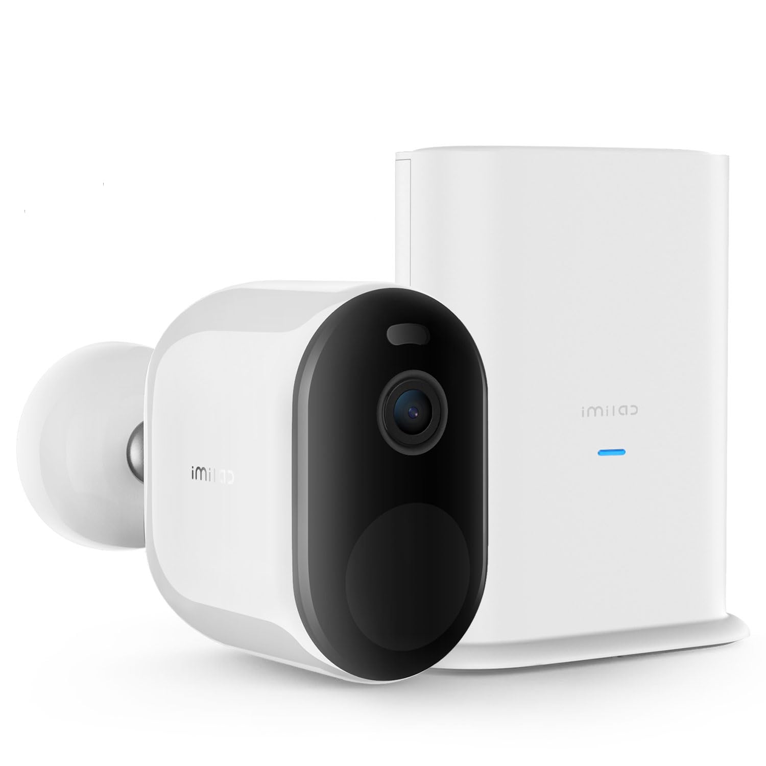 IMILABWireless Outdoor Camera with Hub: 2.5K QHD Battery Camera System with 150° View, 90 Days Battery Life or Forever Solar Powered, Spotlight Security WiFi Camera, Local/Cloud Storage (EC4 Set)