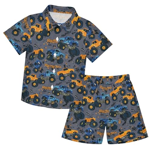 Image of Boccsty Ice Cream Drip Boy Summer Shorts Sets Hawaiian Toddler Boys T-Shirt & Pants 2 Pcs 3T-10T