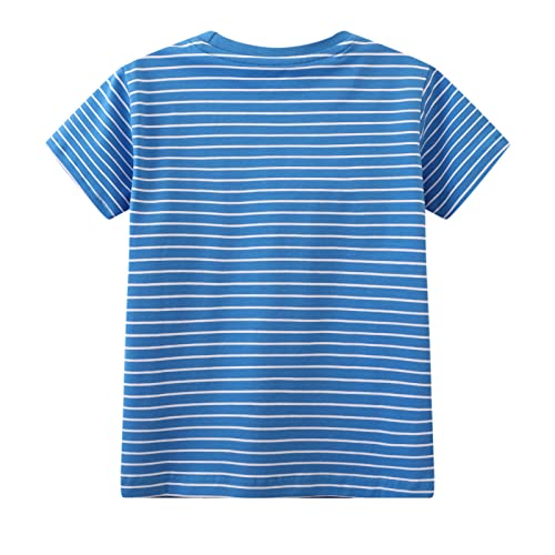 Image of Toddler Boys' Short Sleeve Tees Cotton Casual Graphic Crewneck Summer Top Clothes T-Shirts