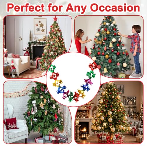 5pcs Foil Christmas Ceiling Decorations, Colorful Windmills Christmas Hanging Decorations, Foil Fun Garland Indoor Festive Ornaments for Christmas, New Year, Birthday, Wedding, Party Supplies - Image 7
