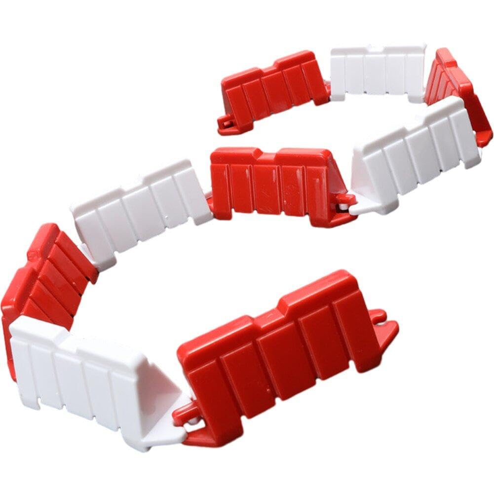 Hrippy As Shown Rc Drifting Race Track Barrier 50Pcs Plastic Universal Rc Car Road Barrier Diy Racing Track Road Barrier Remote Control Car Accessories