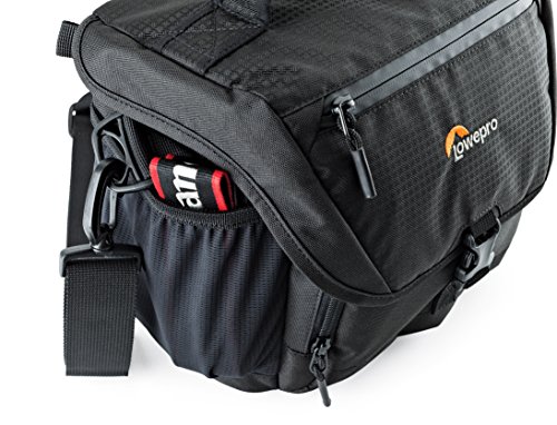 Sacoche Lowepro Nova 170 AW II protégeant reflex objectif et drone compact