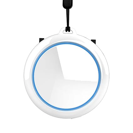 Ubervia Portable Air Purifier Small Air Filter Negative Ions Generator 30M/cm3 Low Noise Dual Negative Ion Outlets Multipel Modes Adjustable with 250mAh Battery Built in