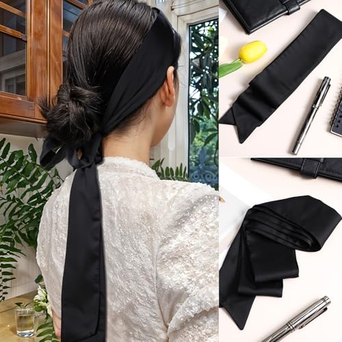 Women's Long Chiffon Sash Waist Belt, Fashion Satin Silky Feeling Neck Scarf Bag Purse Bridal Waist for Bridal Wedding Bridesmaid Prom Formal Special Occasion Dresses Handbag 2.36'' Wide2