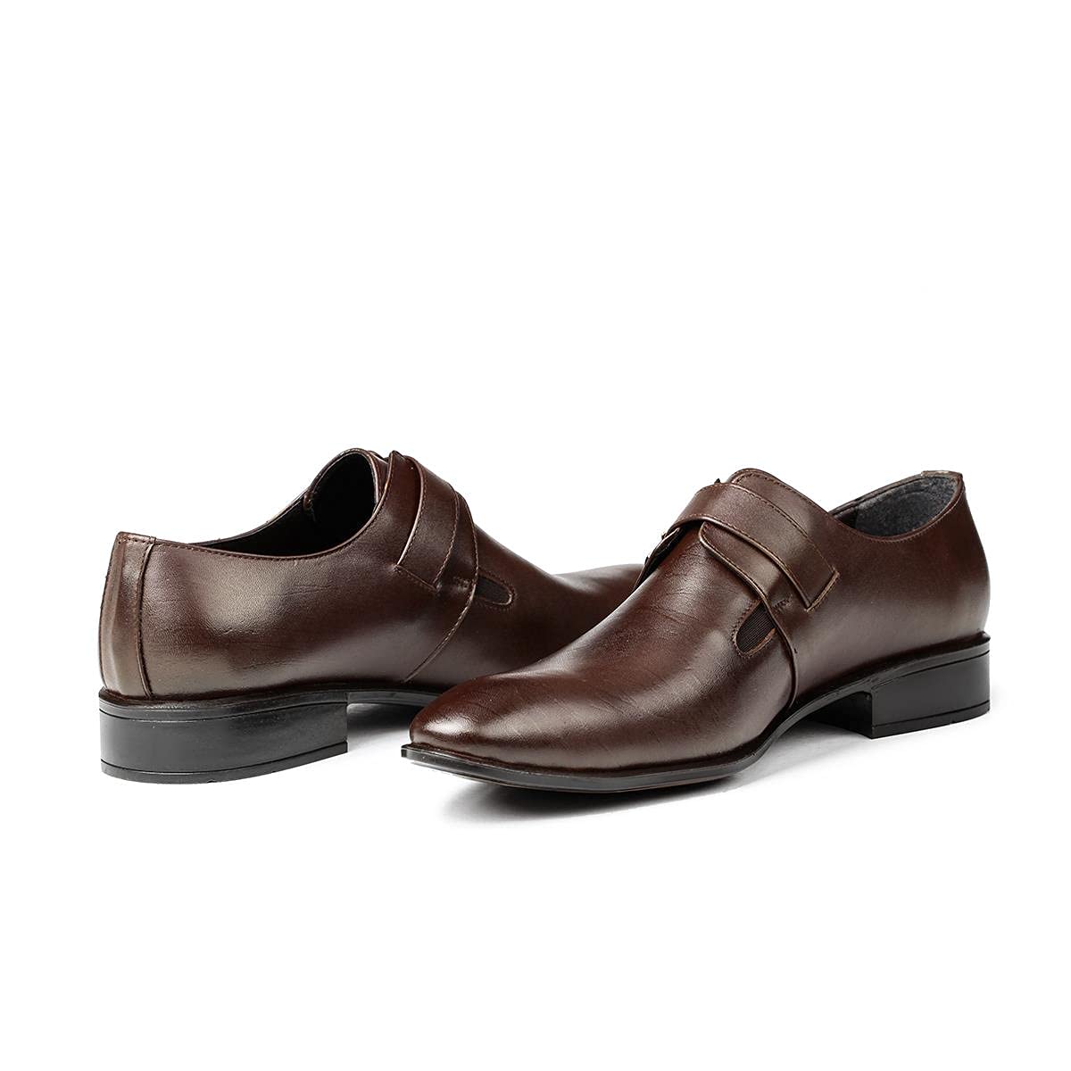 Ducavelli Sharp Echtleder Herren Klassische Schuhe Monkstrap
