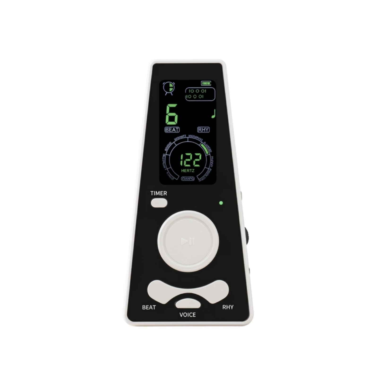 Metronomo Digitale con Cavo USB Compatto Metronomo Elettronico Regolabile Strumento per Studenti di Musica, Casa, Bianco
