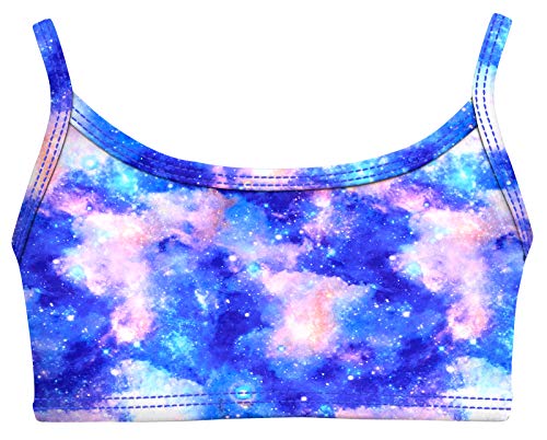 Image of City Threads Girls Bikini Top Only UPF 50+, Bathing Suit Top for Girls, Made in the USA