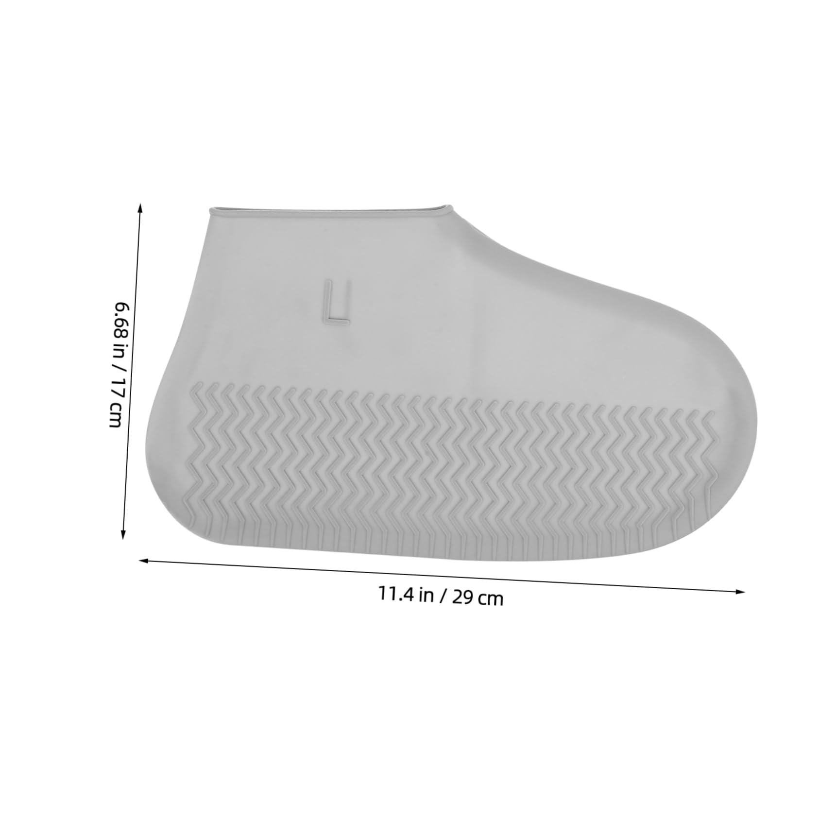 Abaodam 2 Pairs Silicone Shoe Covers - Waterproof Reusable Non Slip Rain Shoe Covers for Men and Women Outdoor Anti Skid for Hiking Cycling Commuting