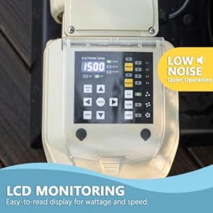 XtremepowerUS 15HP Variable Speed Whisper Above Ground Swimming Pool Pump Beige