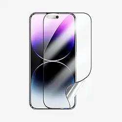 Película Nano Gel Protetora de Tela Frontal Cerâmica Transparente Não Quebra Anti Impacto Para iPhone (iPhone 14 Pro Max)