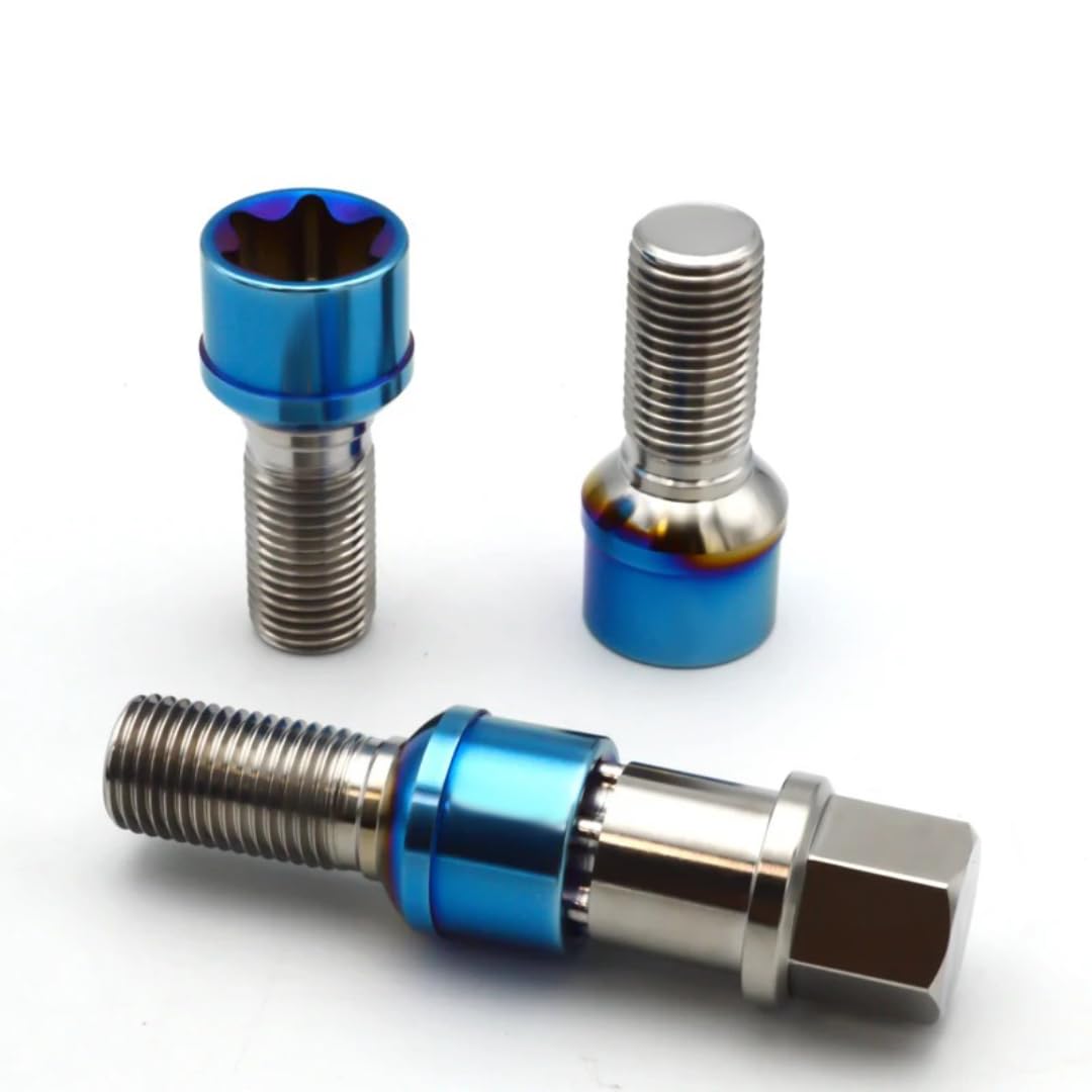 Śruby do Kół dla Audi, dla VW, Śruba koła z gniazdem Torx M14x1,5 i gniazdem sferycznym, tytanowa