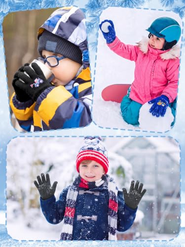 Image of EBOOT 3 Pairs Winter Kids Gloves Warm