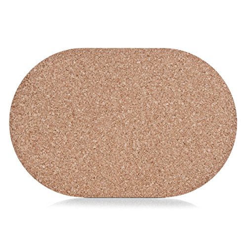 Zeller 01420 - Juego de 4 salvamanteles de Corcho, 42 x 30 centímetros