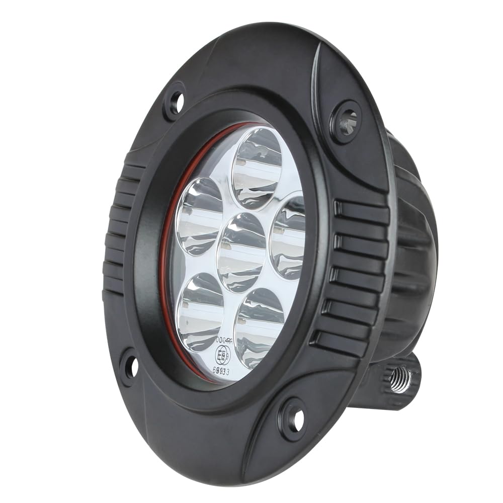 LED-Worklight Search Light Additional Headlight 4.7'', Round Driving Lights Lamp LED Auxiliary Headlight 18w, Emergency Lighting Waterproof IP68 for Car Truck 4x4 SUV ATV, LED6418FC