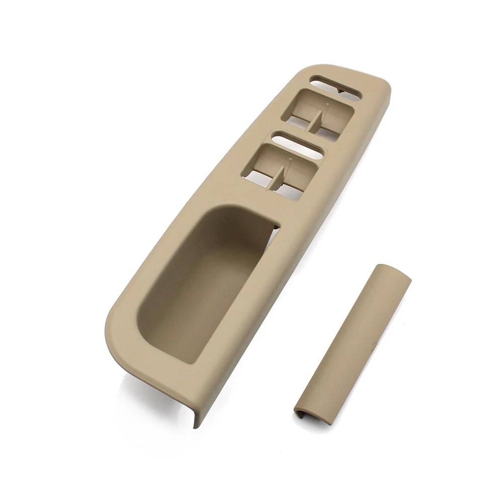 YUEYZHK LHD Carbon Fiber Door Handle Set Replacement for VW for Bora for Golf 4 for MK4 for Jetta 1999-2004(Beige 2pcs3)