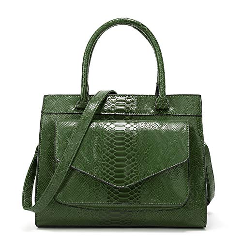 Grand Sac à Main Vert Motif Européen Modèle ZM | Cabas Porté Épaule pour Femmes