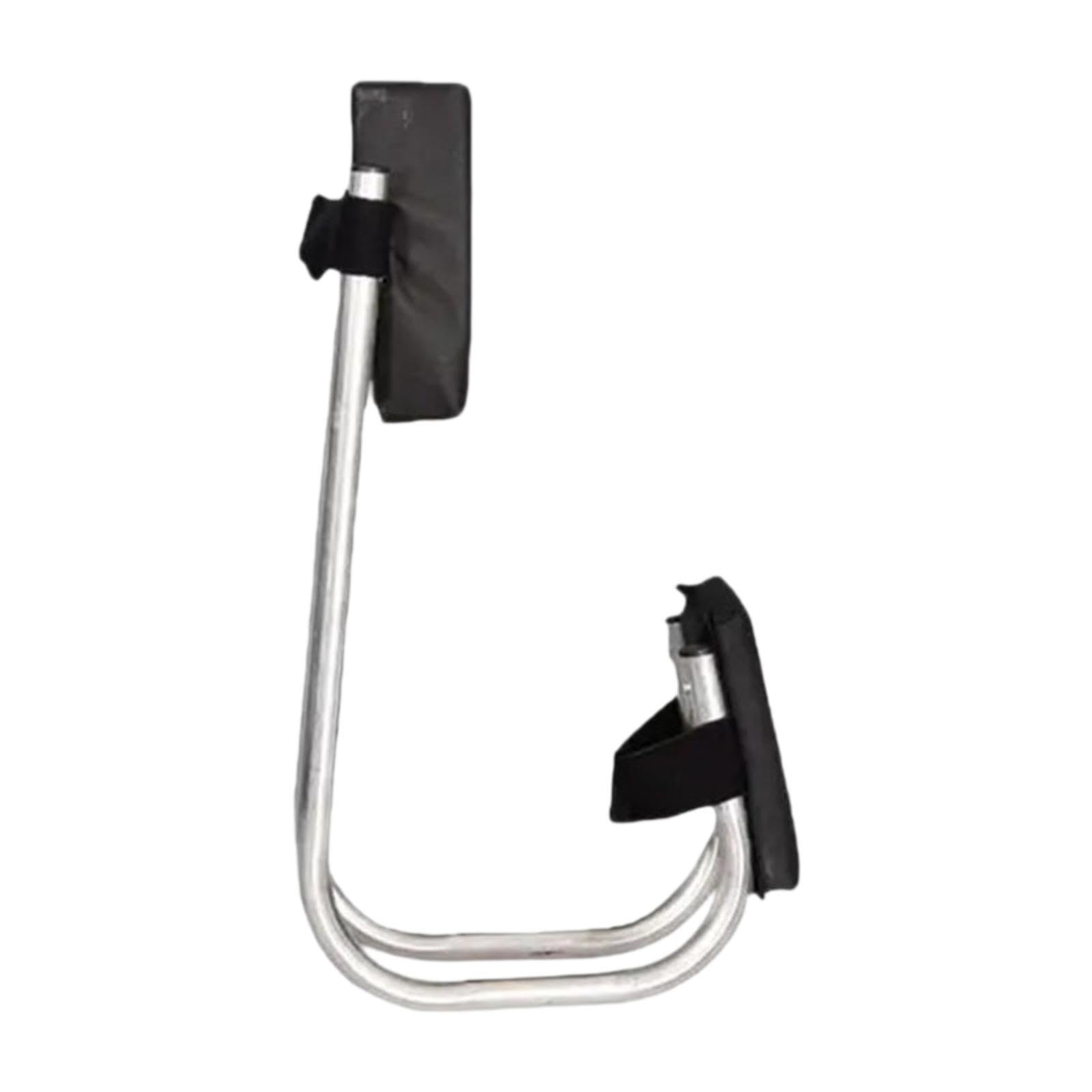 Taburete de jardín portátil de 46.5 cm con soporte de rodilla ajustable negro