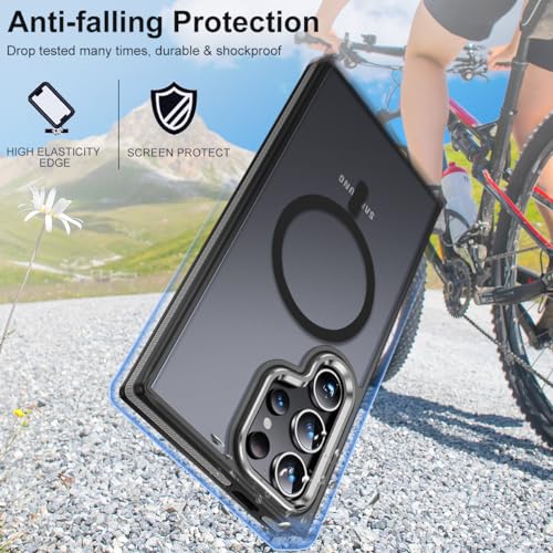 Image of MALEWOLF Magnetic Case for Samsung Galaxy S24 Ultra, Slim Matte Cover