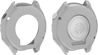 GIOPUEY Case Compatible with OnePlus Watch 3, [2 PACK] Soft TPU Silicone Protective Case Cover, Shock Resistant - Grey