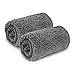 AIPERRO 2 Pack Premium Fluffy Fleece Dog Blanket, Soft and Warm Gray Pet Throw Blankets Bed Couch Car Seat Cover Washable for Puppies and Cats, Large