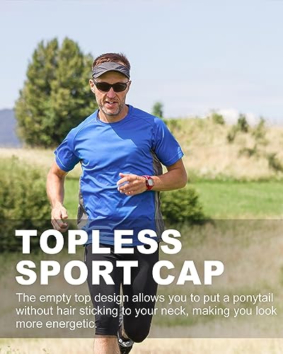 Image of Zylioo XXL Oversize Visor Hat,Large Athletic Cotton Sports Visor,Adjustable Small Solid Color Sun Cap