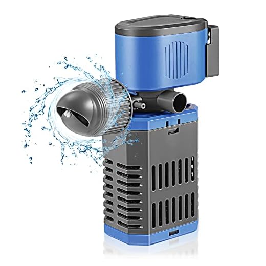 SOUSLOW 8W Filtro de Acuario Interno con Flujo 900L/H para Agua Limpia, Flujo de Aire Ajustable, bajo Ruido y Silencioso